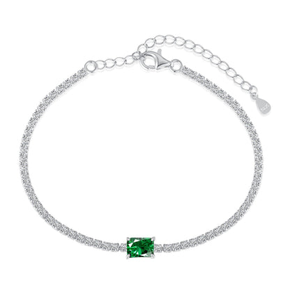 [Luxe Jewels]1.0 Carat Unique Emerald Cut Banquet Bracelet