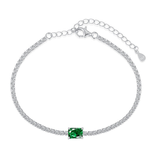 [Luxe Jewels]1.0 Carat Unique Emerald Cut Banquet Bracelet