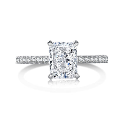 [Luxe Jewels]2.0 Carat Dazzling Sparkling Radiant Cut Party Ring