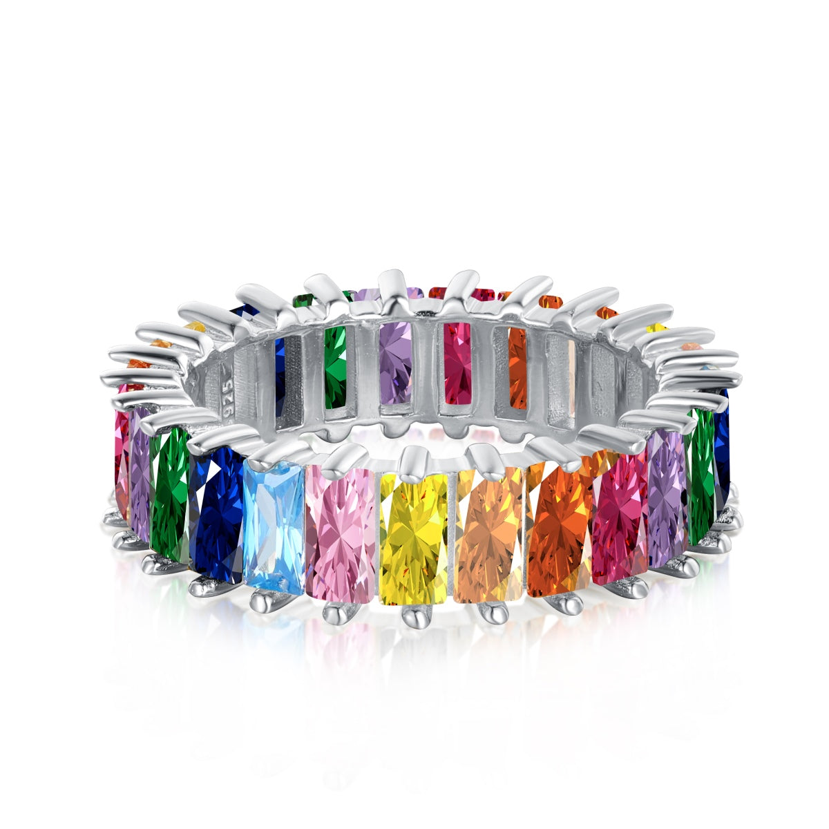 [Luxe Jewels]Unique Colorful Radiant Cut RIng