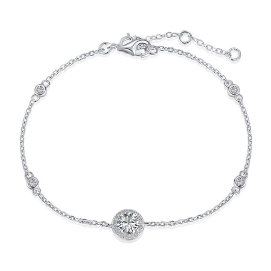 [Luxe Jewels]Dazzling Round Cut Shape Bracelet