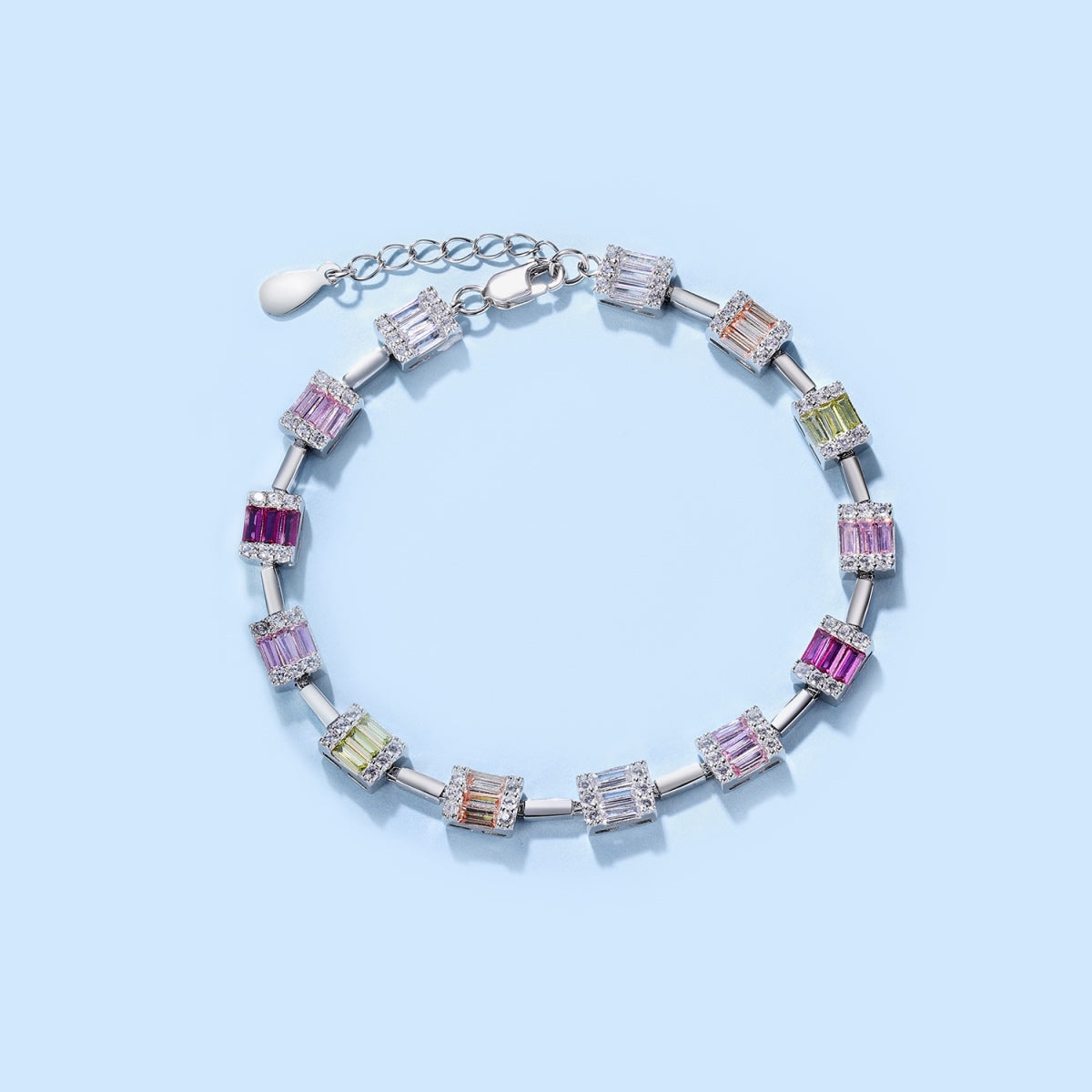 [Luxe Jewels]Dainty Charming Emerald Cut Daily Bracelet