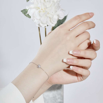 [Luxe Jewels]Heart-Shaped Gentle and Versatile Bracelet