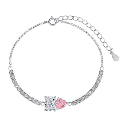 [Luxe Jewels]Dazzling Unique Multi Shape Lover Bracelet