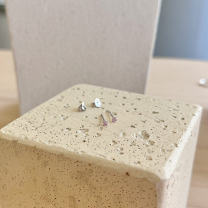 [Luxe Jewels]Delicate Solitaire Earrings