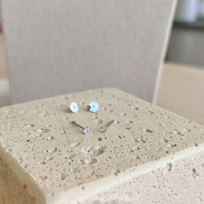 [Luxe Jewels]Delicate Solitaire Earrings