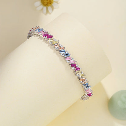 [Luxe Jewels]Ornate Sparkling Multi Cut Party Bracelet