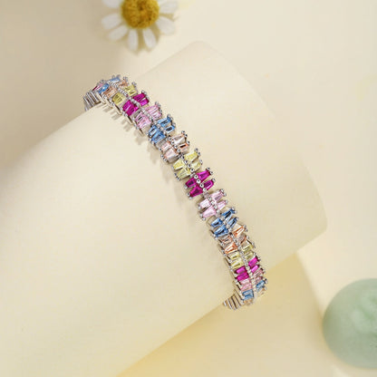 [Luxe Jewels]Sparkling Exquisite Multi Cut Party Bracelet