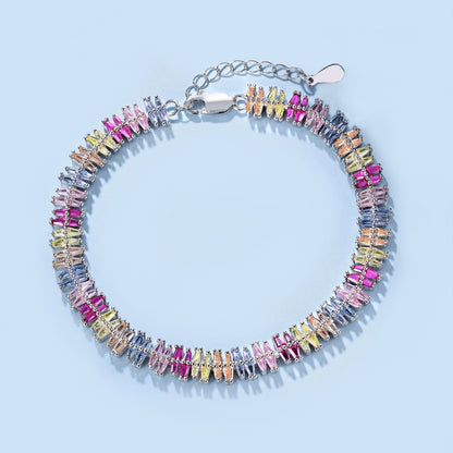 [Luxe Jewels]Sparkling Exquisite Multi Cut Party Bracelet