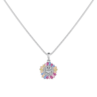 [Luxe Jewels]Charming Flower Colorful Necklace