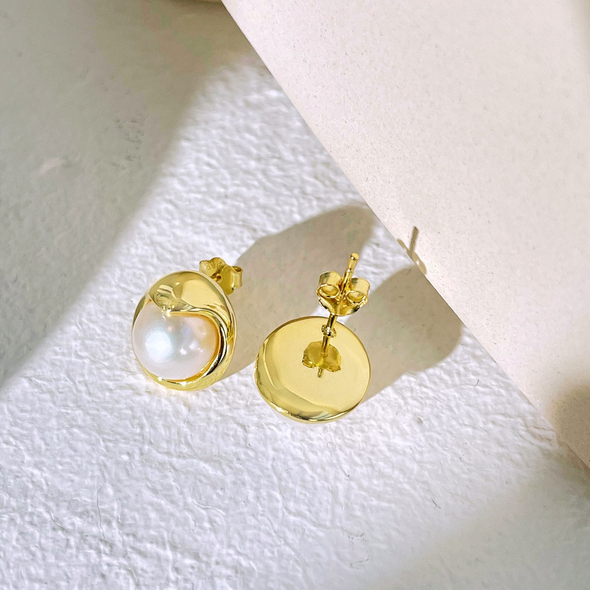 [Luxe Jewels]Dainty Bread Pearl Earrings