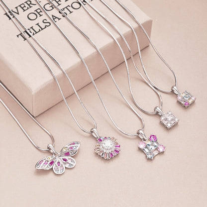 [Luxe Jewels]Charming Flower Colorful Necklace