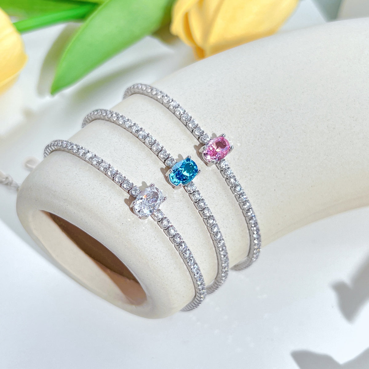 [Luxe Jewels]0.75 Carat Exquisite Oval Cut Daily Bracelet