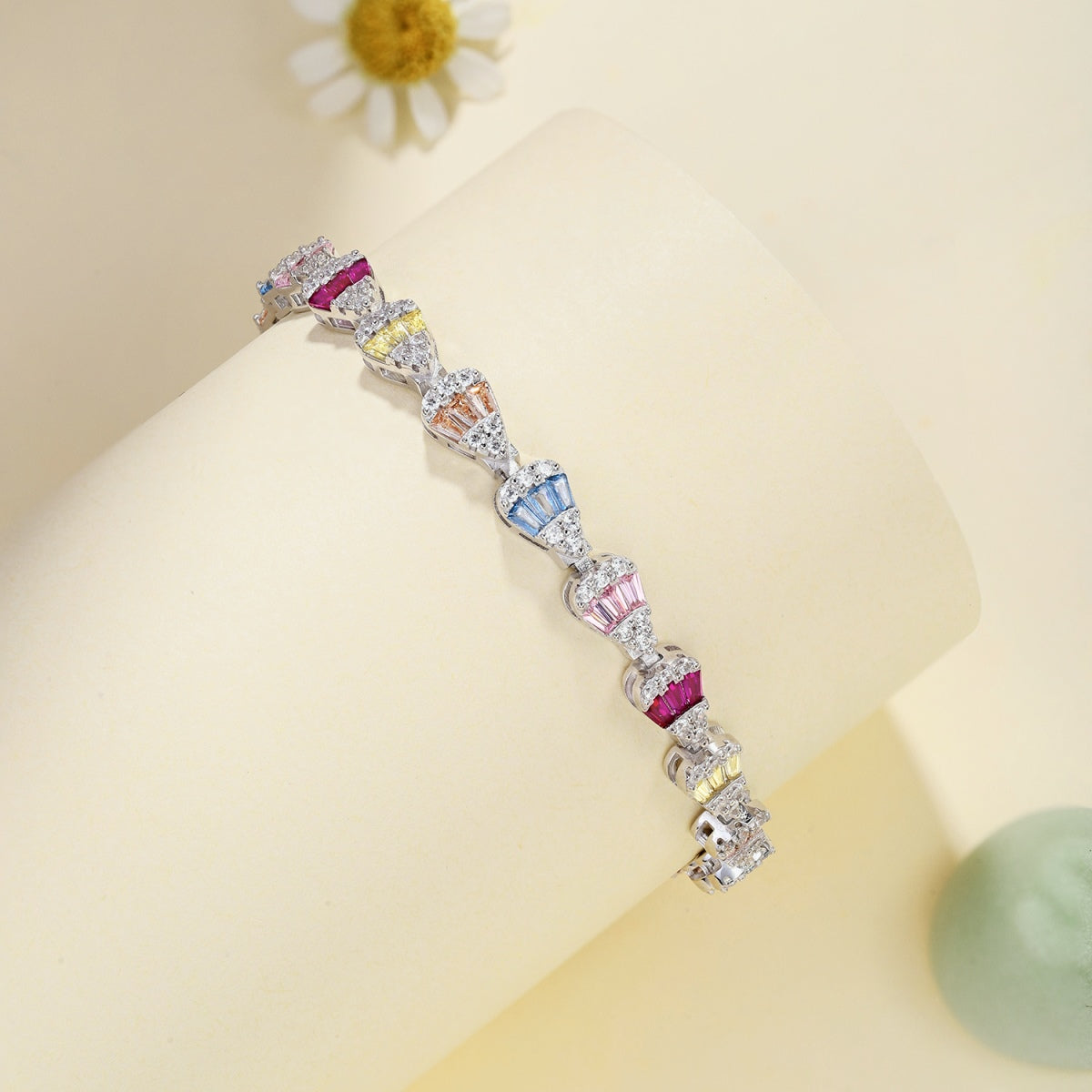 [Luxe Jewels]Radiant Water Drop Shape Daily Bracelet