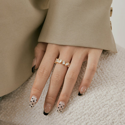 [Luxe Jewels]Delicate Multi Cut Ring