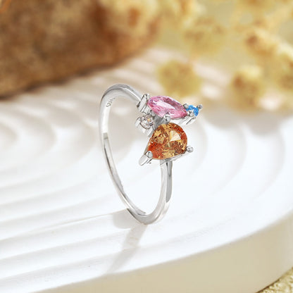 [Luxe Jewels]Radiant Colorful Multi Cut Daily Ring