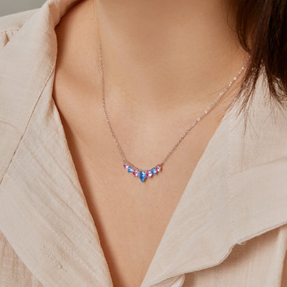 [Luxe Jewels]Dainty Colorful Heart Necklace