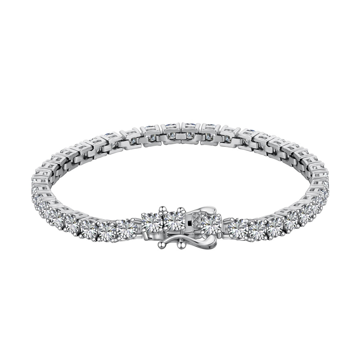 [Luxe Jewels]Luxurious Ornate Round Cut Tennis Bracelet