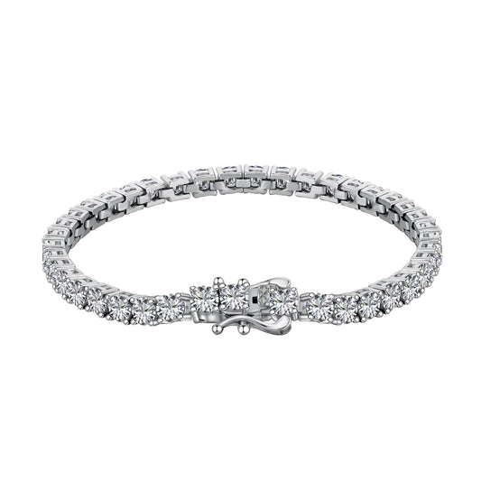 [Luxe Jewels]Luxurious Ornate Round Cut Tennis Bracelet