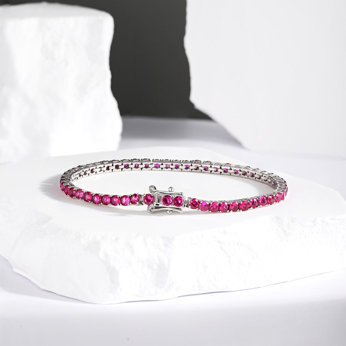 [Luxe Jewels]Radiant Colorful Round Cut Party Bracelet