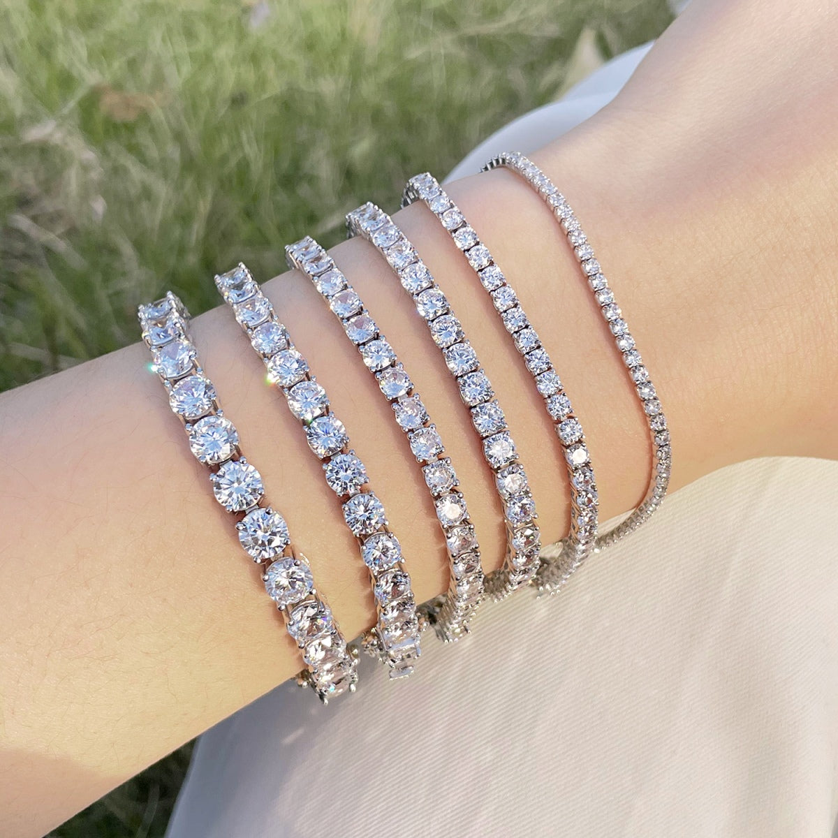 [Luxe Jewels]Luxurious Ornate Round Cut Tennis Bracelet