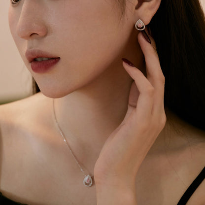 [Luxe Jewels]Sparkling Delicate Water Drop Shape Daily Earrings