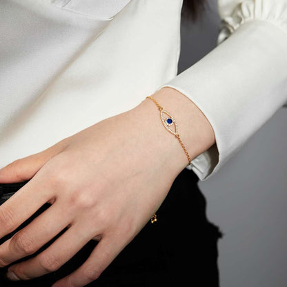 [Luxe Jewels]Devil's Eye Hollow Design Bracelet