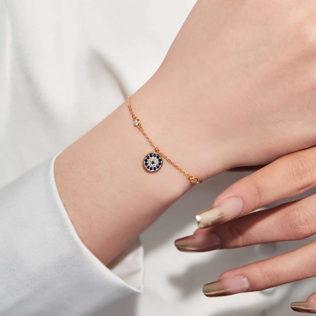 [Luxe Jewels]Devil's Eye Round Shape Bracelet