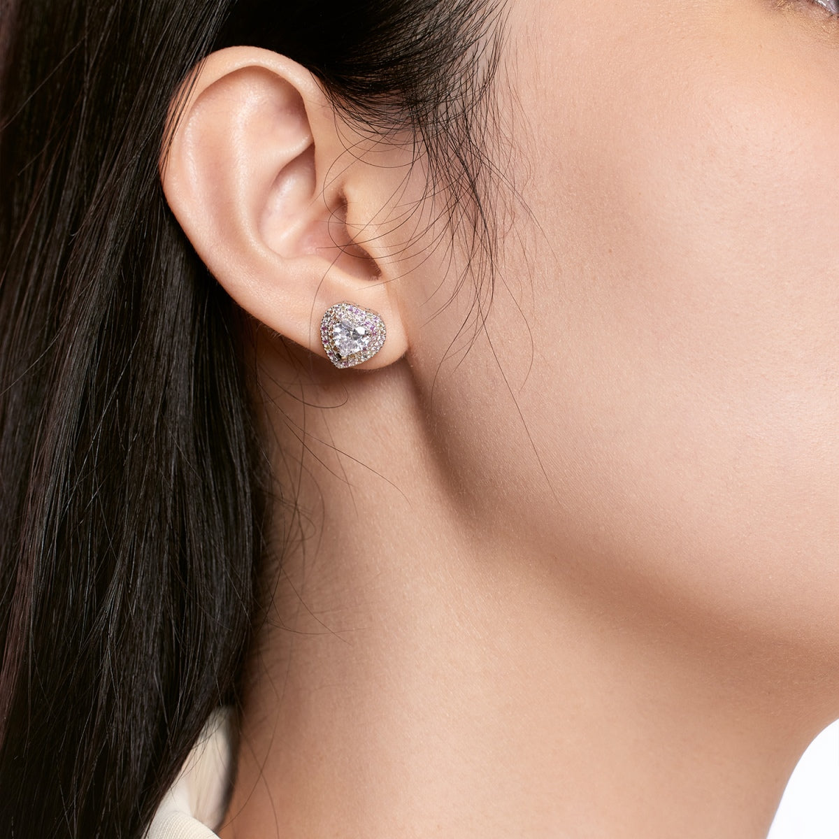 [Luxe Jewels]Dazzling Heart Shape Lover Earrings