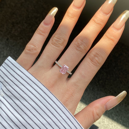 [Luxe Jewels]2.0 Carat Dazzling Sparkling Radiant Cut Party Ring