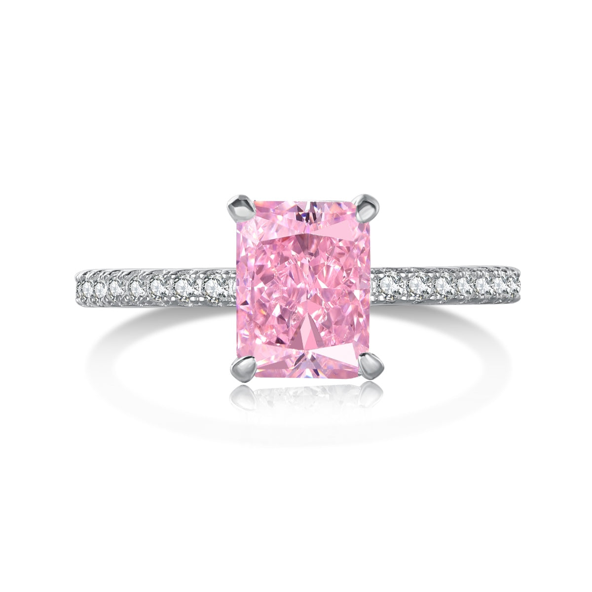 [Luxe Jewels]2.0 Carat Dazzling Sparkling Radiant Cut Party Ring