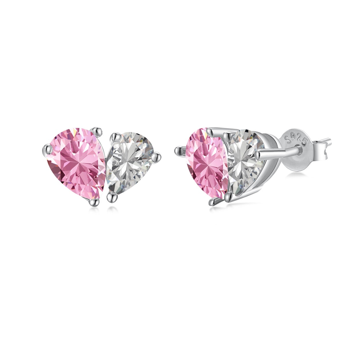 [Luxe Jewels]Dazzling Elegant Heart Cut Lover Earrings