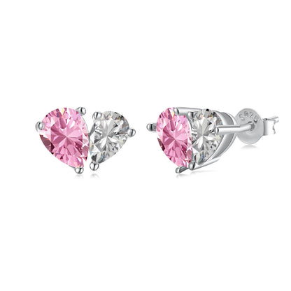 [Luxe Jewels]Dazzling Elegant Heart Cut Lover Earrings