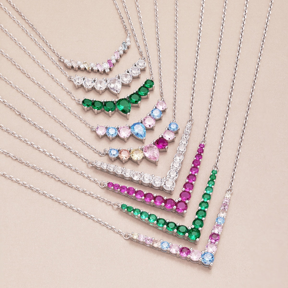 [Luxe Jewels]Dainty Colorful Heart Necklace