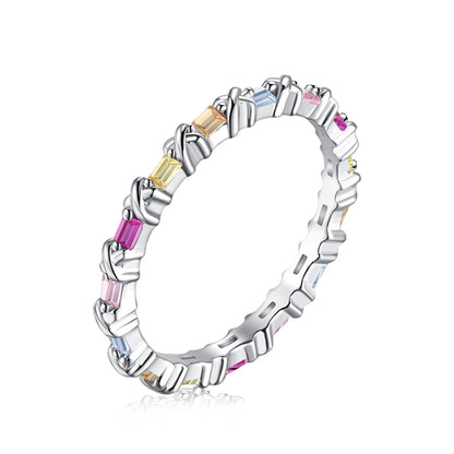 [Luxe Jewels]Charming Colorful Round Cut Daily Ring