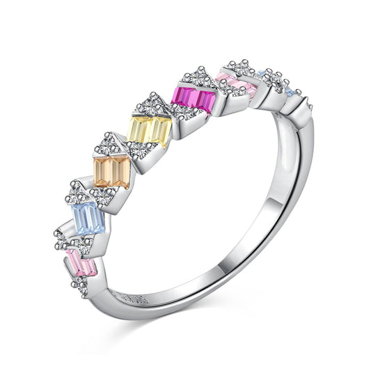 [Luxe Jewels]Delicate Vibrant Emerald Cut Daily Ring