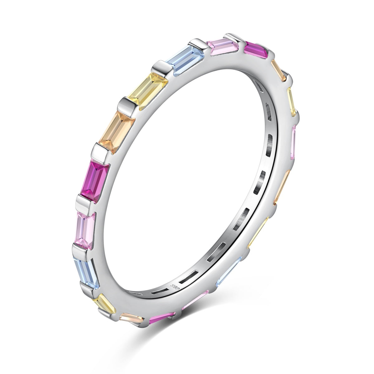 [Luxe Jewels]Exquisite Multicolored Emerald Cut Daily Ring