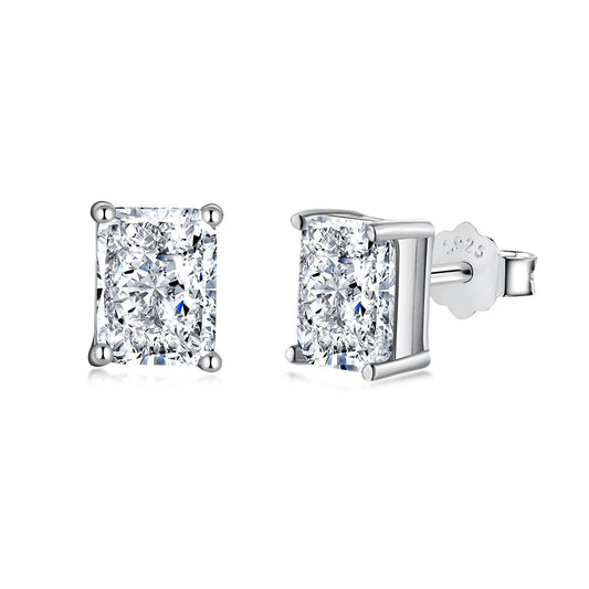 [Luxe Jewels]Radiant Luxurious Princess Cut Daily Earrings