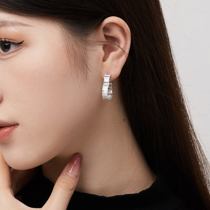 [Luxe Jewels]Radiant Heart Cutout Earrings