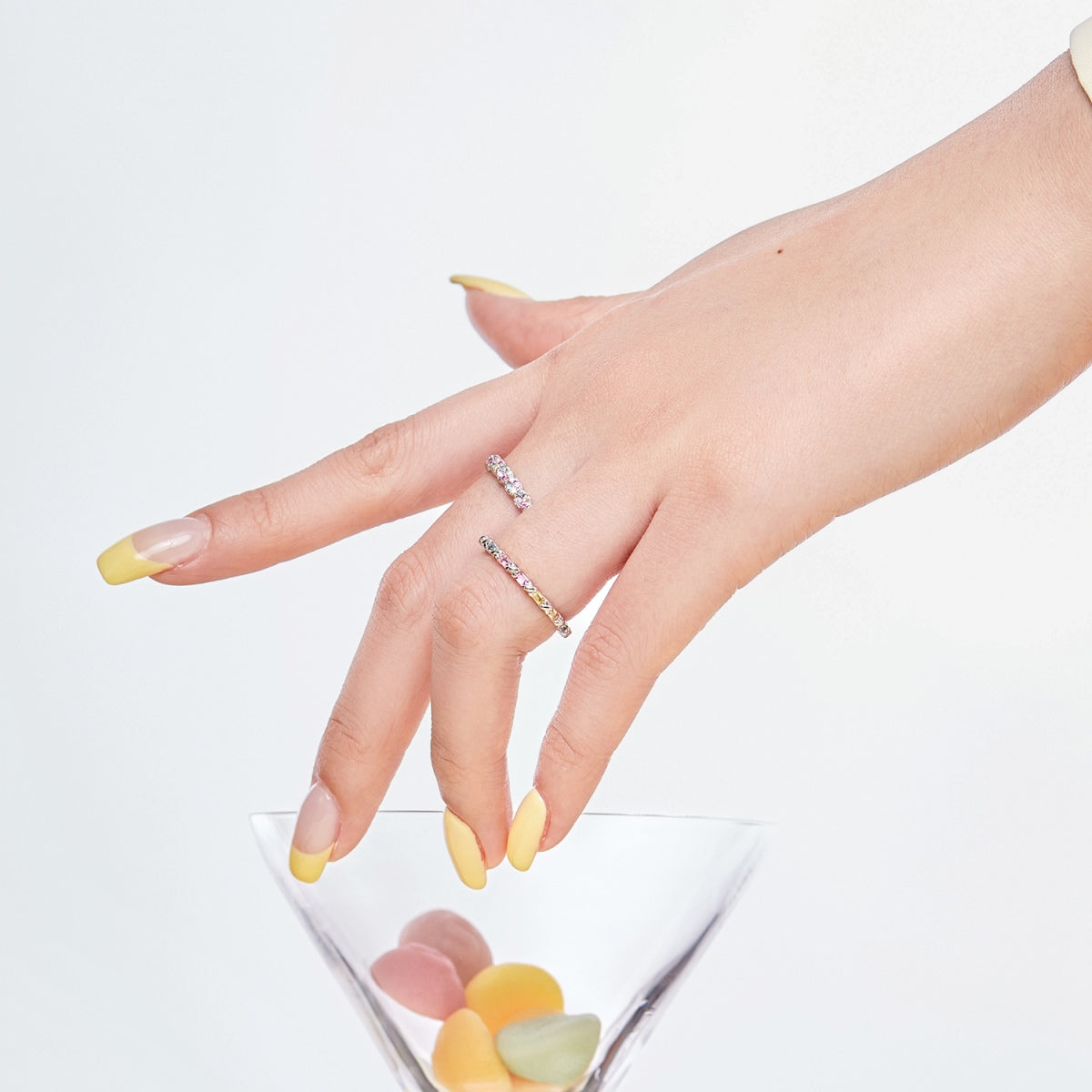 [Luxe Jewels]Charming Colorful Round Cut Daily Ring