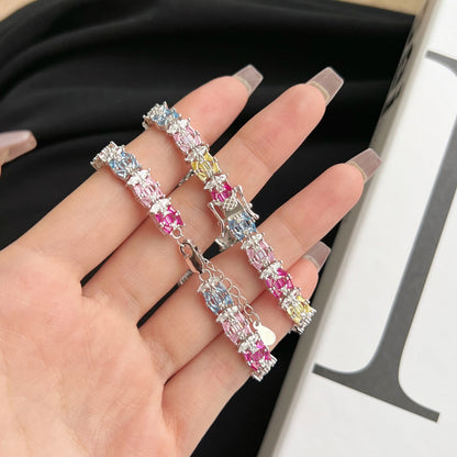 [Luxe Jewels]Delicate Colorful Multi Cut Party Bracelet