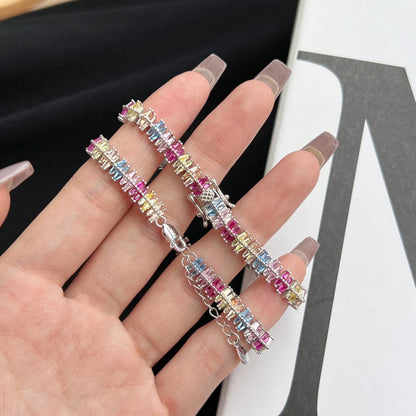 [Luxe Jewels]Sparkling Exquisite Multi Cut Party Bracelet