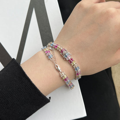 [Luxe Jewels]Sparkling Exquisite Multi Cut Party Bracelet