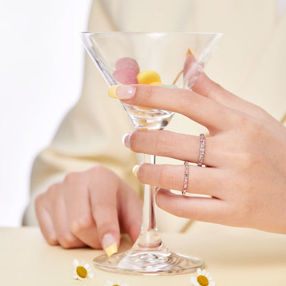 [Luxe Jewels]Dainty Ebullient Round Cut Daily Ring