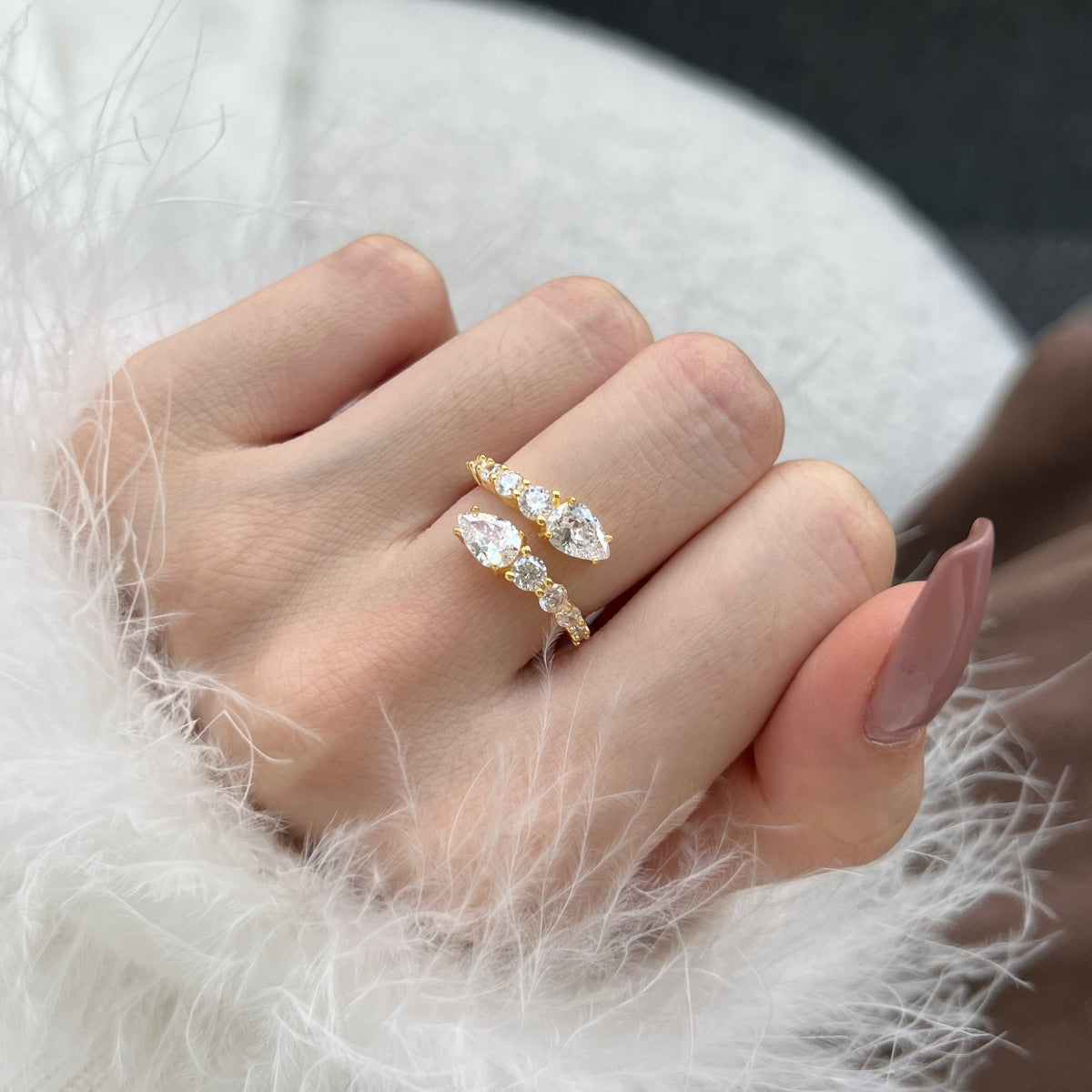 [Luxe Jewels]Delicate Lively Snake Shape Daily Ring