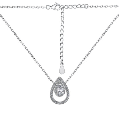 [Luxe Jewels]Sparkling Pear Cut Necklace