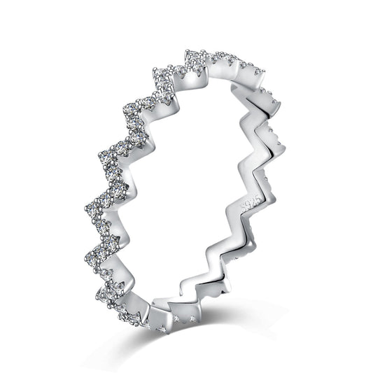 [Luxe Jewels]Delicate Enchanting Wave Shape Daily Ring