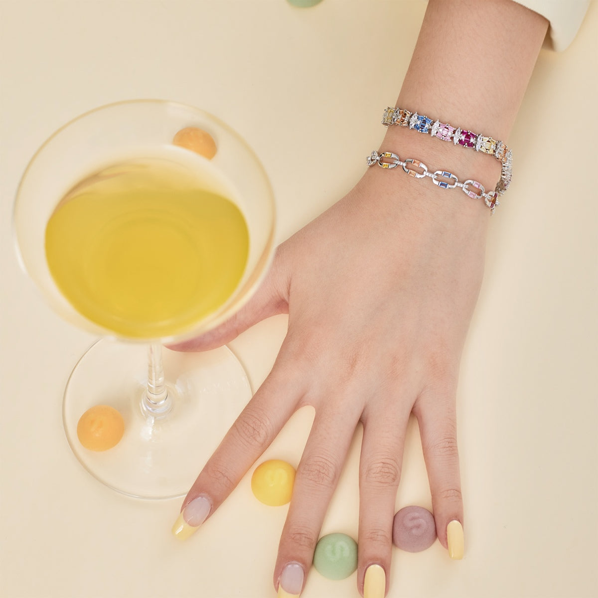 [Luxe Jewels]Dazzling Colorful Daily Bracelet