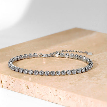 [Luxe Jewels]Dazzling Sparkling Round Cut Daily Bracelet