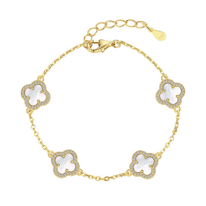 [Luxe Jewels]Four-Leaf Clover Exquisite Bracelet